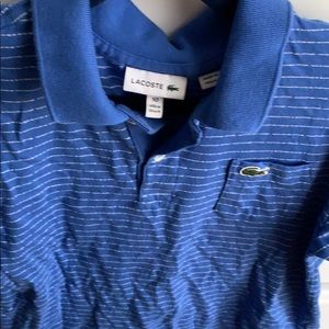 Blue Lacoste polo